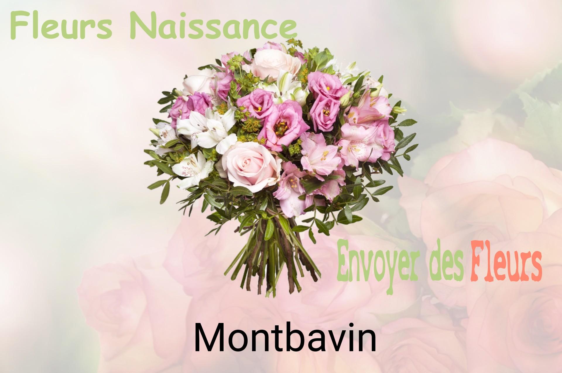 Bouquet de fleurs de naissance livré à Montbavin